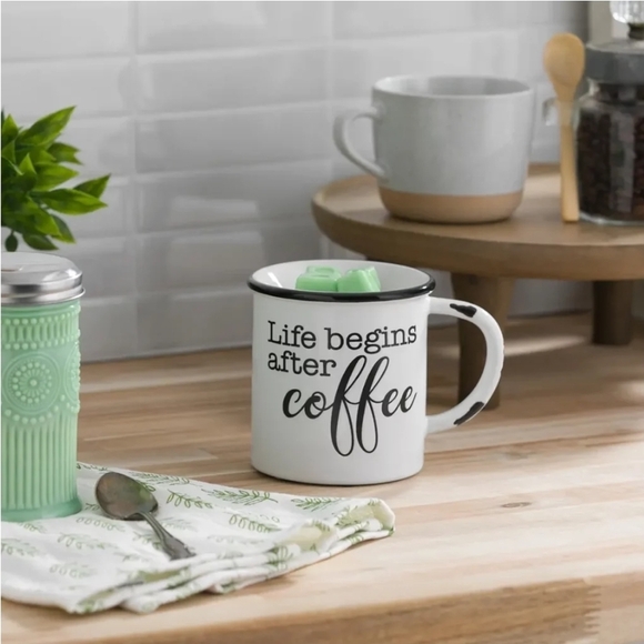 Life Begins After Coffee Scentsy Warmer - Picture 1 of 2
